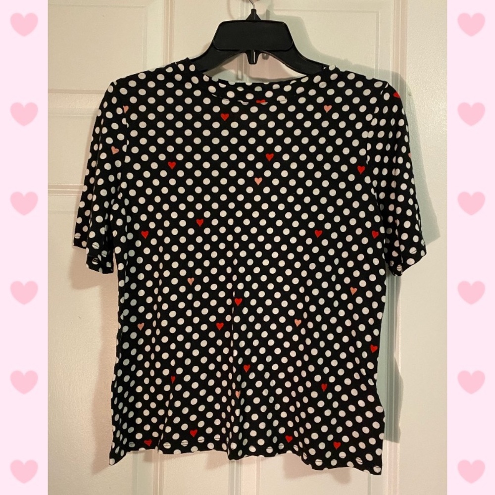 Valentine's Ready  Polka Dot, Heart Print Tee from POPSUGAR
